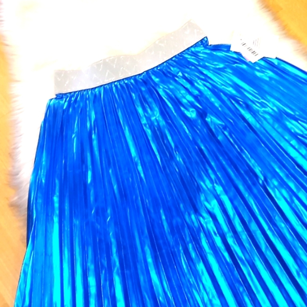 LulaRoe Metallic Blue  Jill Skirt
